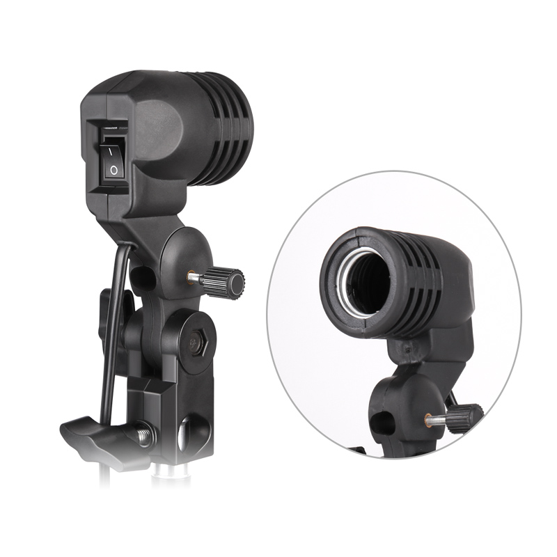 Photography Umbrella Lighting Kit - Support d'ampoule avec câble de 1.8m,
