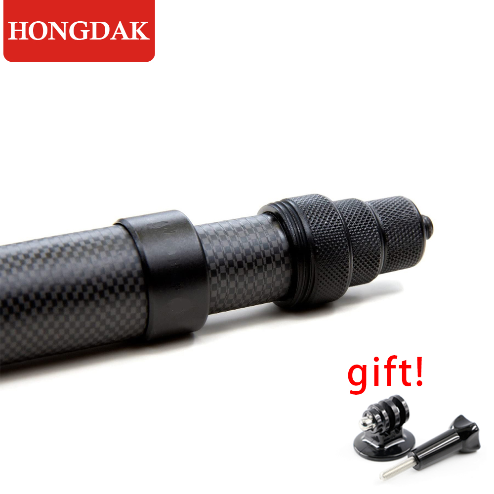 Camera Tripod Carbon - HONGDAK 3m monopode évolutif en Fiber