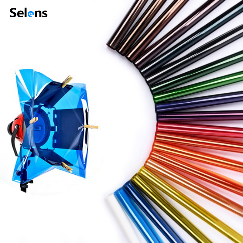 Photography Umbrella Lighting Kit - Selens 14 couleurs 40*50 cm filtre
