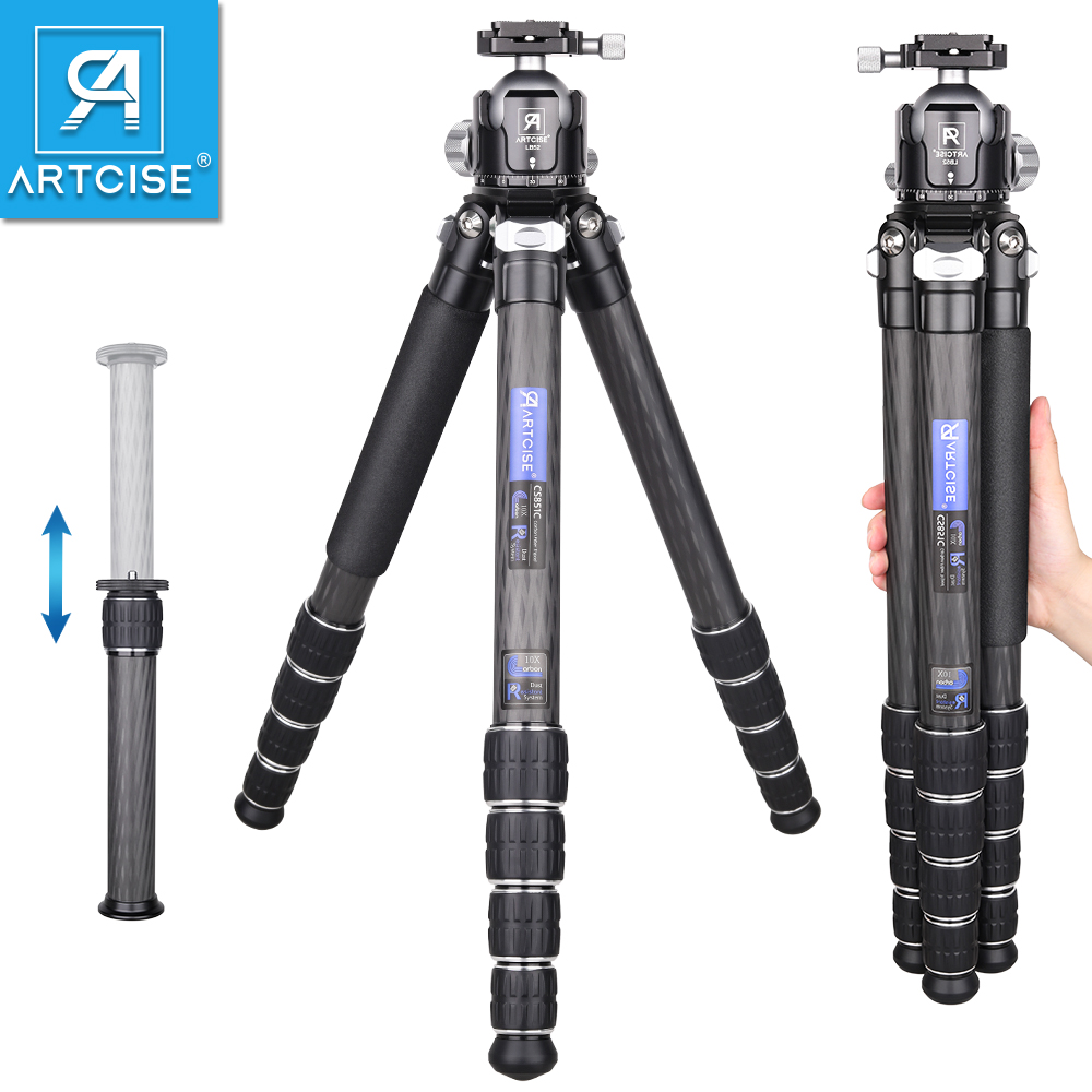 Camera Tripod Carbon - ARTCISE CS851C trépied professionnel robuste en
