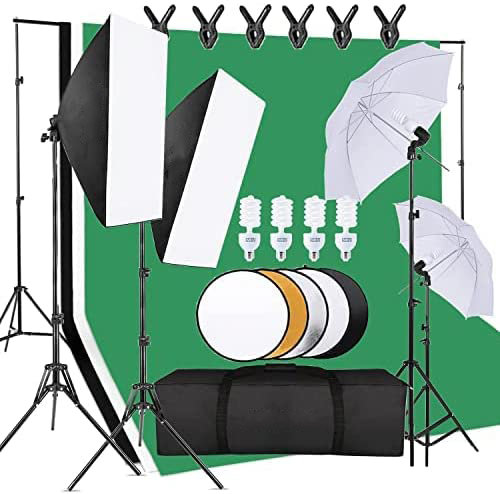 Photography Umbrella Lighting Kit - Ensemble d'équipement de Studio Photo économique