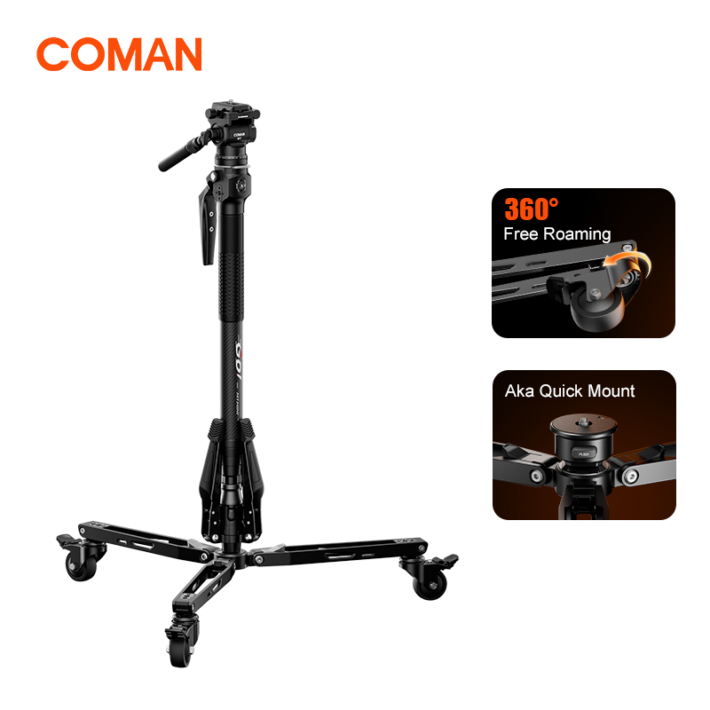 Camera Tripod Carbon - COMAN M1 Mini V1 A32 Monopode