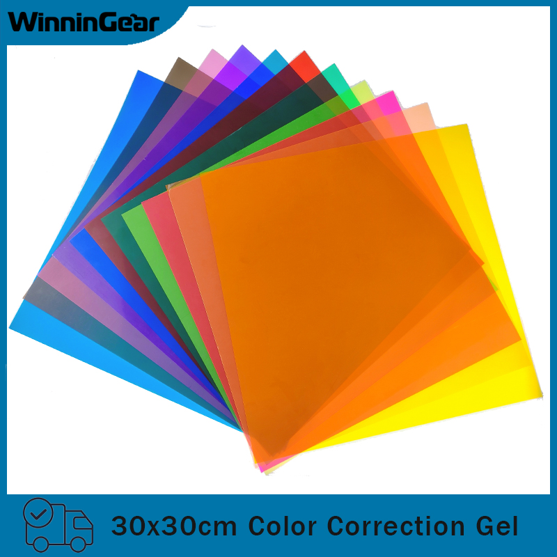 Photography Umbrella Lighting Kit - Filtre de lumière gel en PVC,