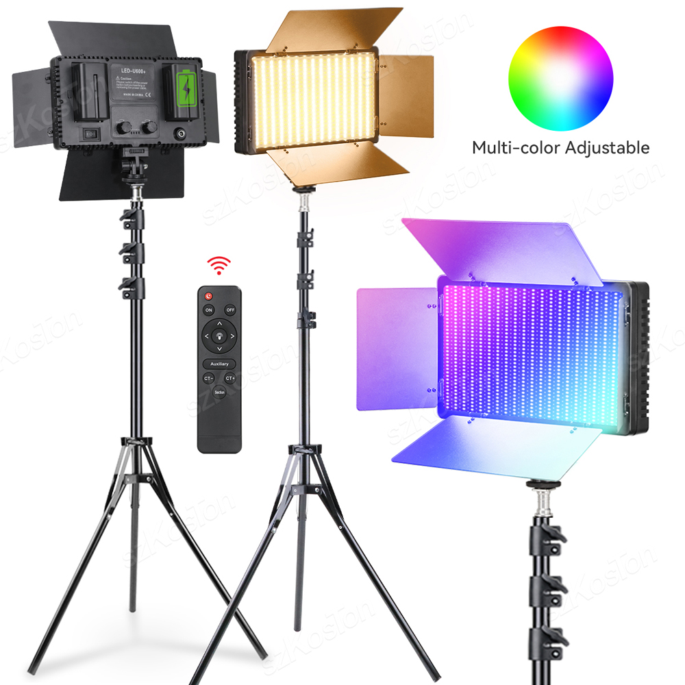Photography Umbrella Lighting Kit - Panneau lumineux LED RGB pour photographie