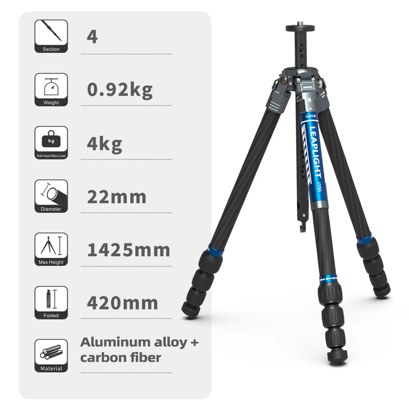 Trépied photo professionnel LE - Camera Tripod Carbon avis et prix