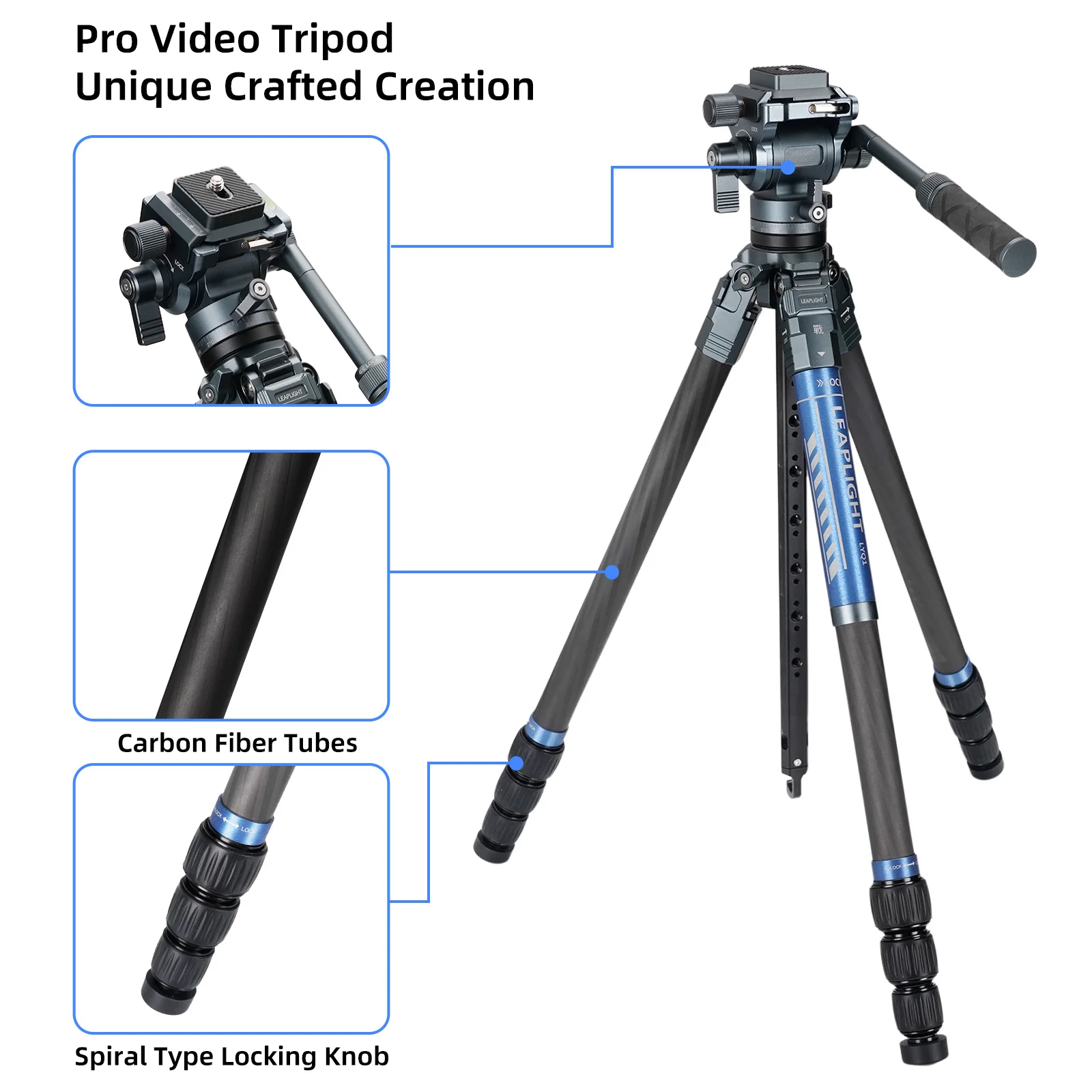 Trépied photo professionnel LE - Camera Tripod Carbon avis et prix