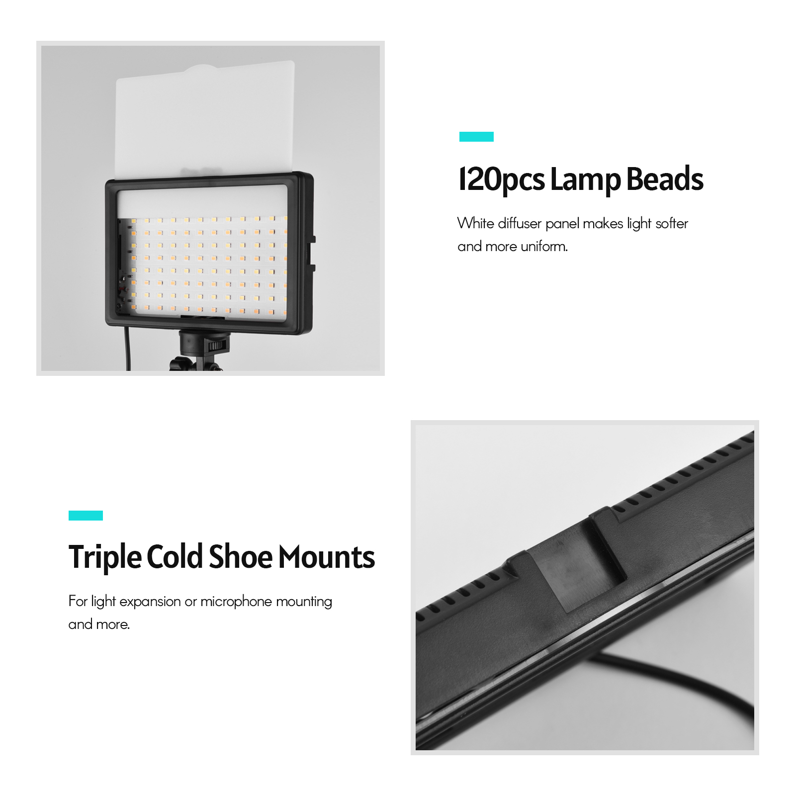 Andoer-Kit d'éclairage vidéo L - Photography Umbrella Lighting Kit avis et prix