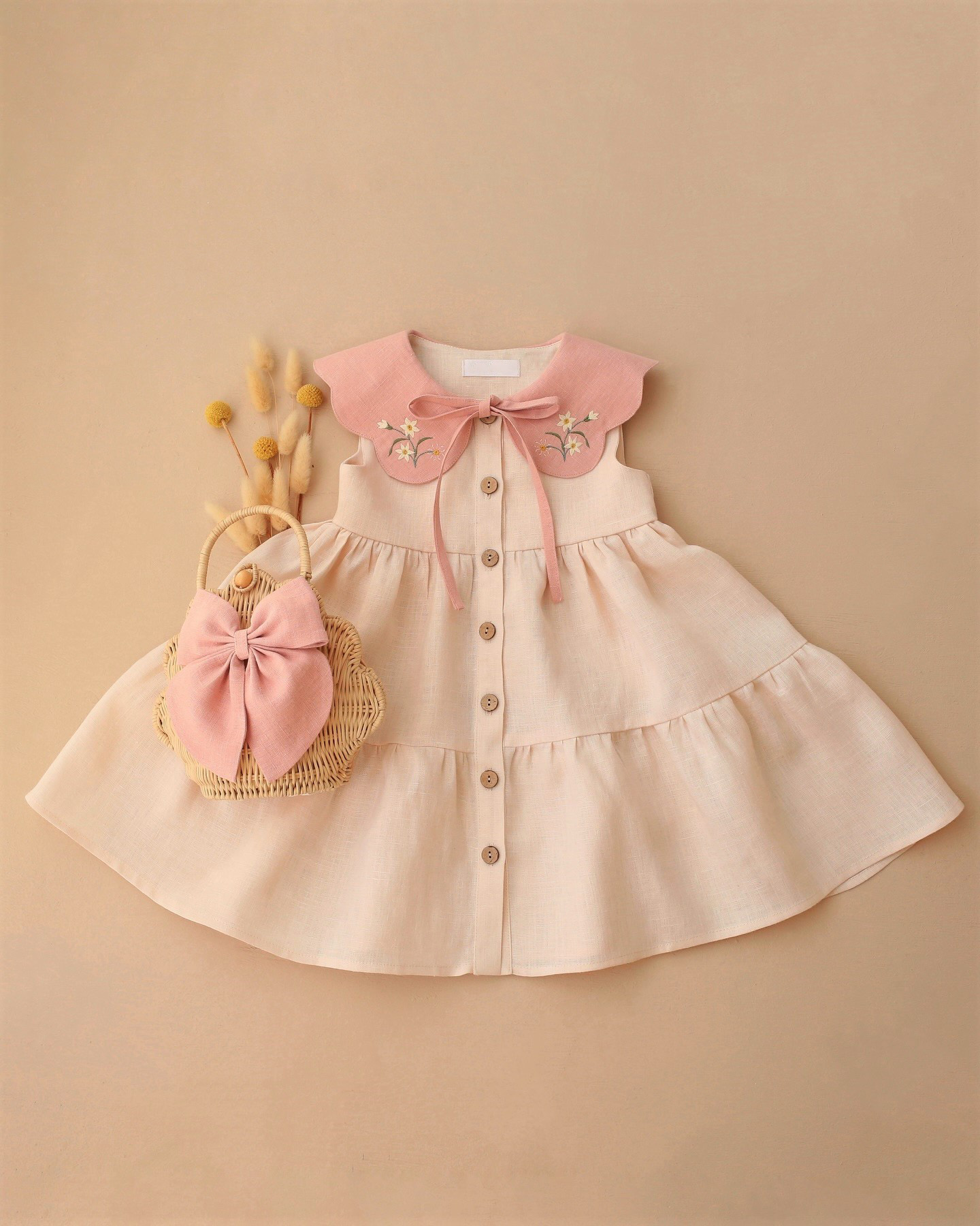 Robe Salopette en Lin Beige Br - Photography Duck avis et prix