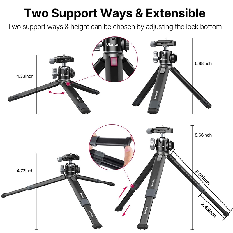 Ulanzi MT-24 Vlog Lite trépied - Camera Tripod Carbon avis et prix